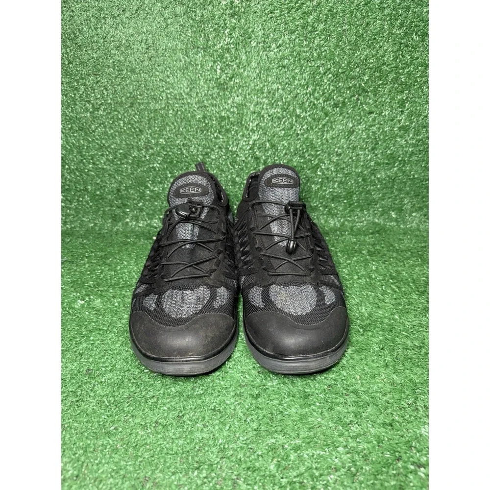 KEEN Uneek Exo Mens 11.5 Black Grey‎ Mesh Hiking Shoes Outdoor Comfort Sneakers